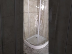 5mm clear glass round shower enclosure with big handle